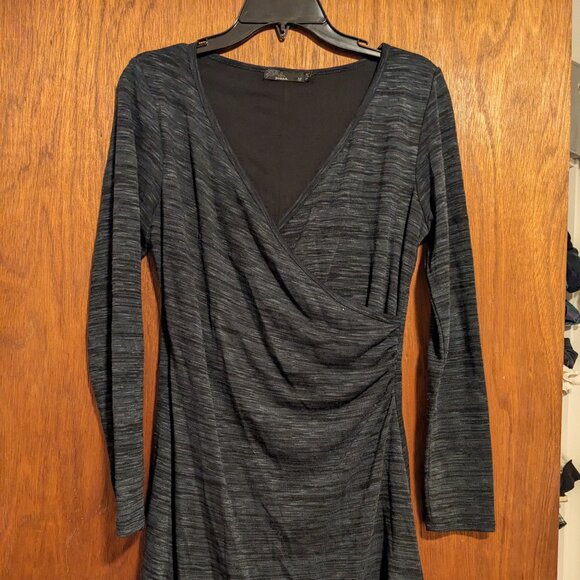 Prana Nadia Faux Wrap Long Sleeve Dress (size M) - Picture 3 of 6